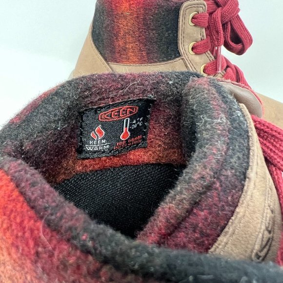 Keen Kids Brown and Red Boots - Picture 7 of 11